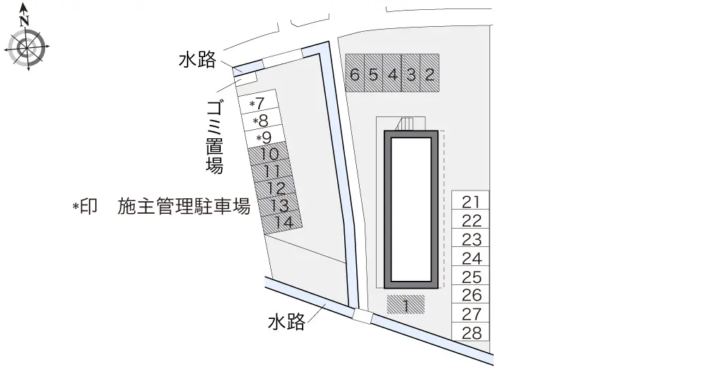 ★手数料０円★宮崎市熊野　月極駐車場（LP）